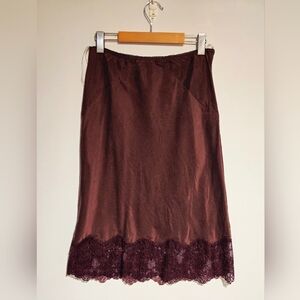 Silk And Lace 90s  Skirt